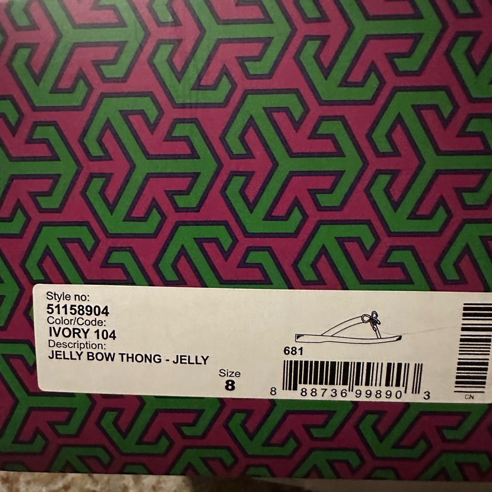 COPY - Tory Burch ivory color jelly, both thongs size 8 worn once, Nordstram pu…